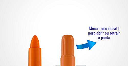 MARCA-TEXTO FLUORESCENTE LARANJA - BRW - CA2004