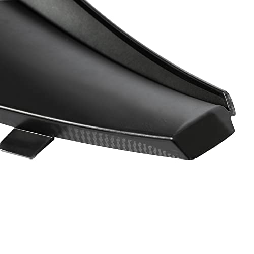 Image of KUAFU 4Pcs Front & Rear Splash Guard Fender Flares Compatible with 2020-2025 Chevy Chevrolet Corvette C8 Replacement for 84263453 84263457 Mud Flaps Carbon Fiber Color