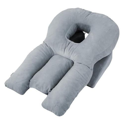 Almohada genérica para dormir en el vientre, cojín de siesta , almohada de sueño cara a la parte inferior, para casa, cama, siesta, sillón reclinable, posición sentada, alargada, relajación