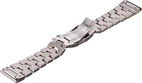 Garmin Quickfit Watch Band, Vented Carbon Gray Titanium Bracelet