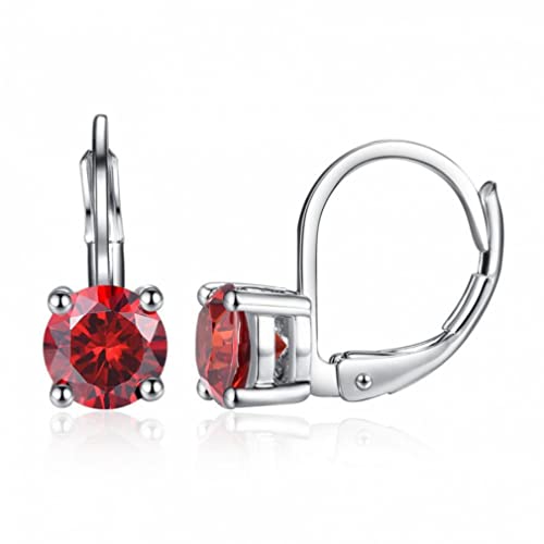 Boucles d'oreilles pendantes en argent avec cristal suspendu au design fluide
