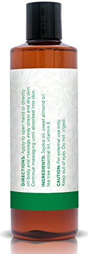 Tea Tree Massage Oil, Body Oil For Massage Therapy - Made With Jojoba, Vitamin E And Pure Essential Oil, Body & Mind Relaxation #TOP1