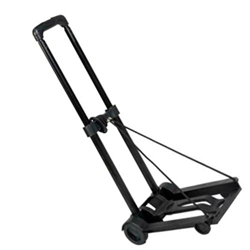 Push Truck Hand Collapsible Trolley Luggage Cart 66lbs Mini Cart Folding Dolly
