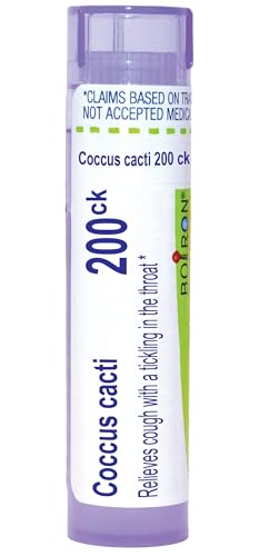 Boiron Coccus Cacti 200Ck for Cough with a Tickling in The Throat - 80 Pellets