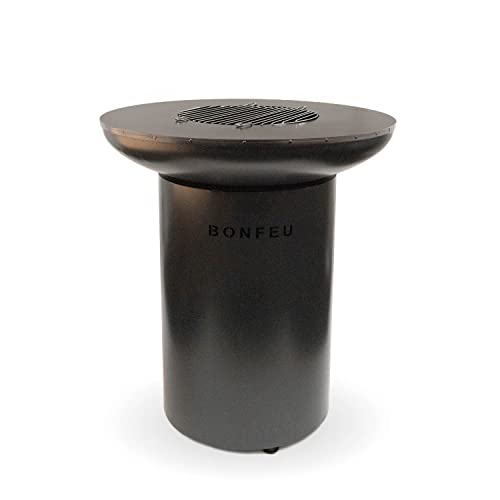 BonFeu BonBiza Negra - Brasero - Brasero Exterior - Estufa Exterior - Jardín - 80 x 80 x 100cm Cover