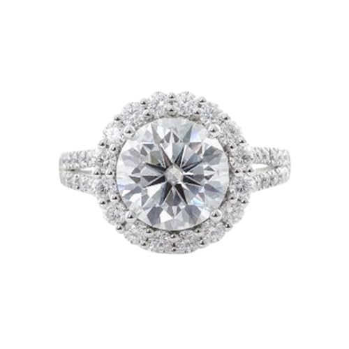 Bague pour femme en argent fini les doigts verts moissanite pure DEF-VVS RNG-1627