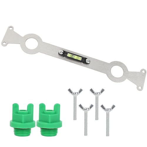 Niveleur de pommeaux de douche, outil de positionnement et de nivellement de tuyau d'eau portable avec niveau à bulle de haute précision, adapté pour un placement précis des tuyaux d'eau chaude et