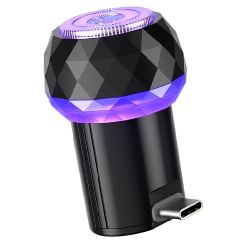 SHERCHPRY -c Power Beard Shaver Portable Electric Razor Single-Hand Operation No Battery Easy to Clean