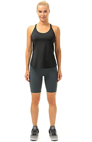 icyzone Workout Tank Tops Built in Bra - Women's Strappy Athletic Yoga Tops, Running Exercise Gym Shirts2