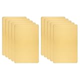 QUARKZMAN 10 Stück Metall Visitenkarten 3' x 2' x 0.02' 201 Edelstahl...