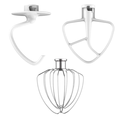 Comparison: Best Price For Kitchenaid Artisan Stand Mixer 2 EZATO 3 Pieces Baking Mixers Accessories for KitchenAid, for KitchenAid 4.5-5QT Tilt-Head Stand Mixers, Stainless Steel K45WW & Enameled K45DH & Enameled K45B Replacement, Dishwasher Safe