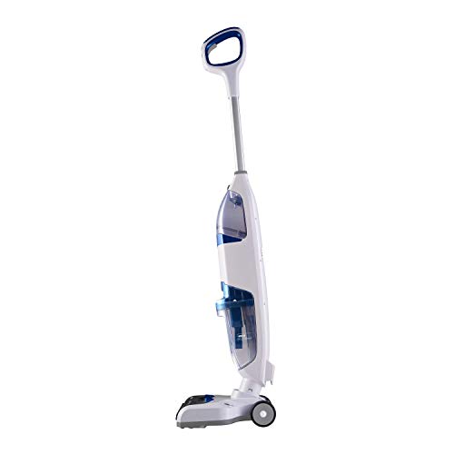 Extratora e Limpadora de Piso Vertical WAP Floor Cleaner Mob sem Fio a Bateria, Branco e Azul