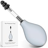 Ear Pressure Relief Device, Tinnitus Relief for Ringing Ears, Ideal for Flights, Portable & Effective Ear Wax Removal Tool, Grey