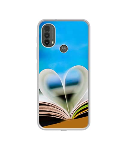 Image of Love Book Design Printed Silicon Soft TPU Back Case Cover for Motorola Moto E30 4G / E40 4G
