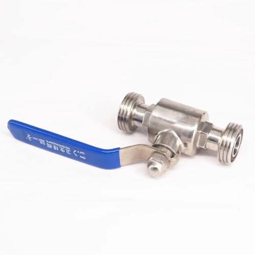 Vanne 3/4 inox SS304 type T régulation précise des fluides sans baisse de pression