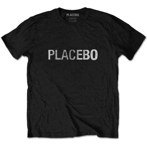 Rock Off officially licensed products Placebo Band Logo T Shirt S Black