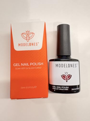 Image of modelones Glitter Rosy Pink Gel Nail Polish PGlitter Gel Nail Polish Soak-Off UV Gel Polish - 28+ Days Long-Lasting Salon-Quality Nail Art DIY Manicure & Gift 15ML