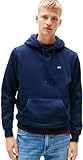 Tommy Jeans Tjm Reg S Flag Hoodie Dm0Dm20742, Felpa con Cappuccio, Uomo, Blu (Dark Night Navy), L