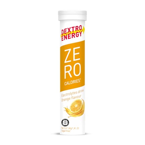Dextro Energy Zero Calories Elektrolyte ohne Zucker - Orange - 12x20 Brausetabletten (12er...
