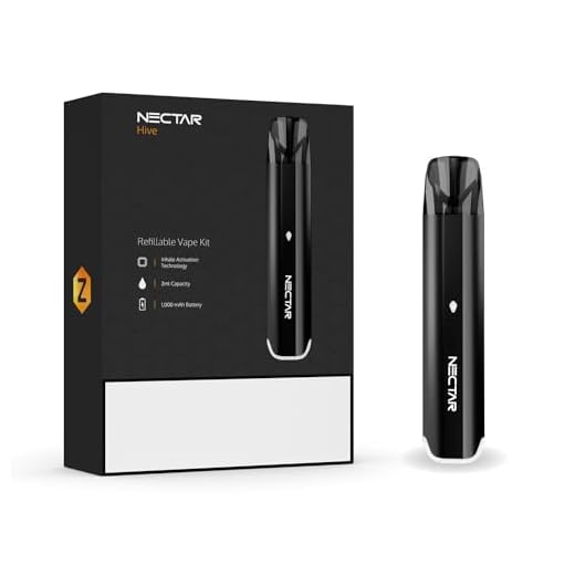 CBD Vape Pen | Nectar Hive + 2 Year Warranty | USB-C Charger, 1000mAh Battery & Inhale Activation Tech | Vape Kit for E-liquid, CBD and Thick Oil – Includes 2ml Nectar Hive Pod - Nicotine Free