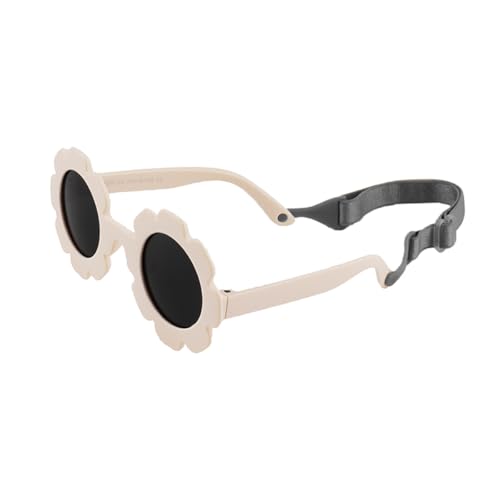 YINXIAQIYE Baby flower Sunglasses Round Flower Flexiable Bendable Glasse for Infant Boys Girls 0-24 Months Valentine Gifts