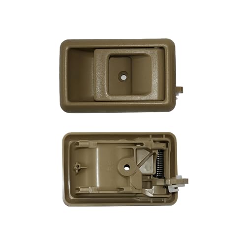 PM Auto Pair of 2 Front Left-Right Inside Interior Beige Door Handle Replacement for 1995-2000 Toyota Tacoma