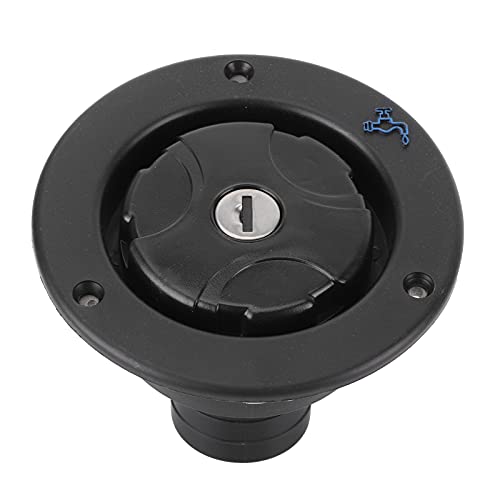Image of Ejoyous Water Inlet, Universal Freshwater Locking Lockable Leakproof Fresh Water Filling Port Filler Water Inlet Hatch with 2 Keys for RV Boat Camping Trailer