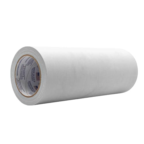 Image of WOD GTC12 Gaffer Tape, White Low Gloss Finish Film, 12 inch x 60 ft. (Pack of 4) Residue Free, Non Reflective Cloth Fabric, Secure Cords, Water Resistant, Photography, Filming Backdrop