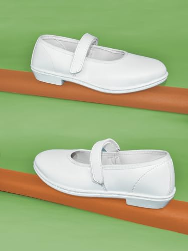 Image of AJANTA School Shoes for Girls | Lightweight & Wahsable | Velcro Closure for Quick Wear | Padded Insole for Comfort | Slip Resistance for Firm Grip