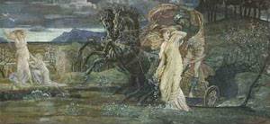 GFM Painting Reproducción de pintura al óleo pintada a mano por Estudio para el Fate of Perséphone, pintura al óleo de Walter Crane - 182 x 196 cm