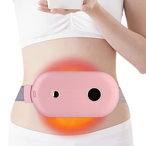 Ceinture Chauffante, Coussin Chauffant Menstruel Portable, Ceinture Lombaire Chauffante, Ceinture Chauffante électrique USB avec 3 Niveaux de Chaleur et 3 Modes de Massage, Ceinture Chauffante Rapide Cover