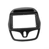 Panneau de façade audio DVD 2DIN, noir mat, cadre de navigation modifié, installation plug and play, plastique ABS résistant à l'usure, pour Matiz 2015 pour Chevrolet Spark Beat