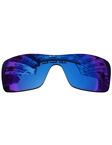 Image of Lenses Replacement for Oakley Batwolf OO9101 Sunglass - Sapphire MirrorCoat Polarized