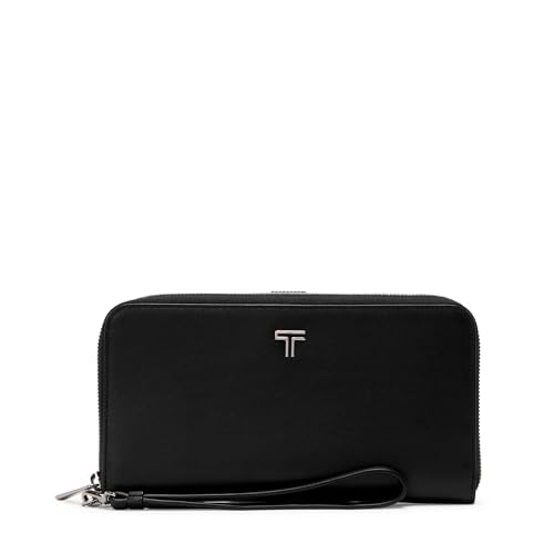 TUMI - Belden Travel Wallet - Premium Leather Passport Holder with Wristlet - Compact Travel Bag - Lavender