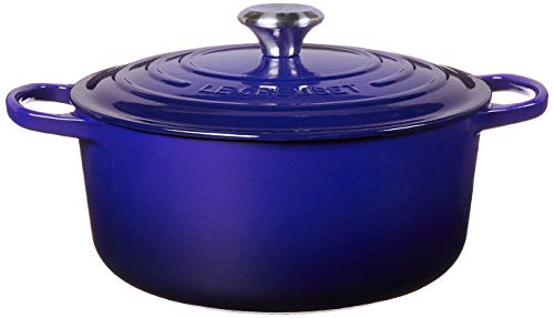 Le Creuset Enameled Cast Iron Signature Round Dutch Oven, 5.5 Qt., Indigo #TOP1