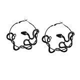 Boucle d'oreille noire - aucune substance nocive n'est utilisée dans sa fabrication, creative snake earbob