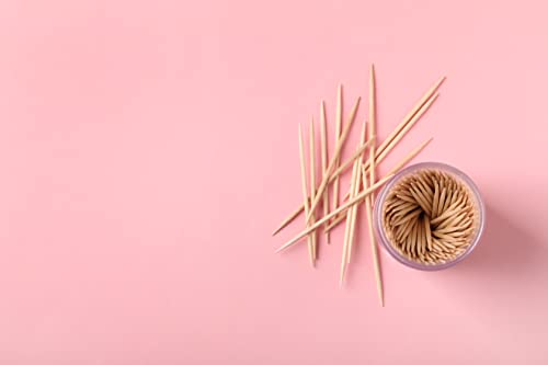 Decorrack 400 Toothpicks 100% Natural Bamboo Picks With 2 Reusable Toothpick Holders, Bbq, Holding Small Appetizers, Cocktails, And Crafts, Teeth Cleaning #TOP5