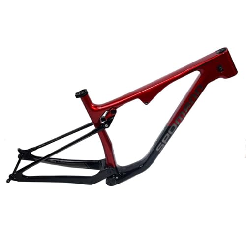 BSFHQS Cuadro MTB De Suspensión Completa 29er Viaje 150mm Cuadro De Bici De Montaña 15/17' Marco De Freno De Disco De Fibra De Carbono XC 12 * 148mm Eje Pasante Boost(29 * 17in)