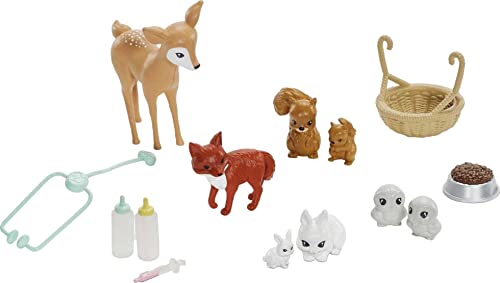 Barbie Doll & Playset, Animal Rescuer Theme With Vet Doll, 8 Animal Figures, Treehouse, Care Station, Rope Bridge & More [Amazon Exclusive] #TOP4