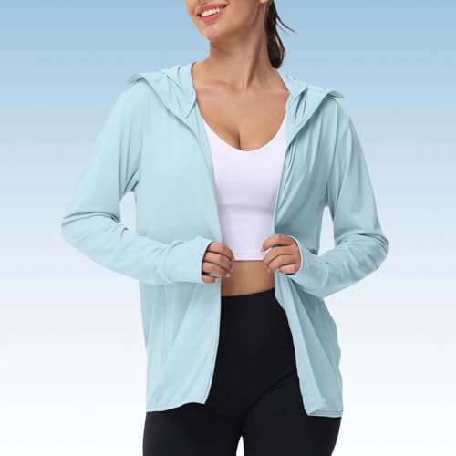 Sudadera protección solar transpirable con capucha y cremallera 2