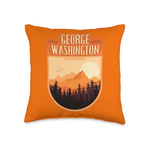 George Washington National Forest Throw Pillow