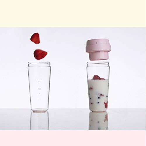 Cup Mini Portable Blender Juicer Mixer Food Processor 400ML Magnetic Charging 30 Seconds of Quick Juice(D)