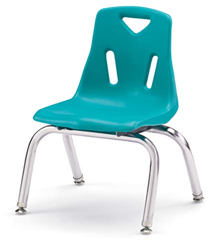 Image of Berries Jonti-Craft 8140JC1004 Stacking Chair with Chrome-Plated Legs, 10 inch Height, Purple