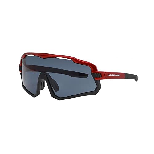 Óculos Abs Wild Vermelho/preto com Lente Fume Ciclismo