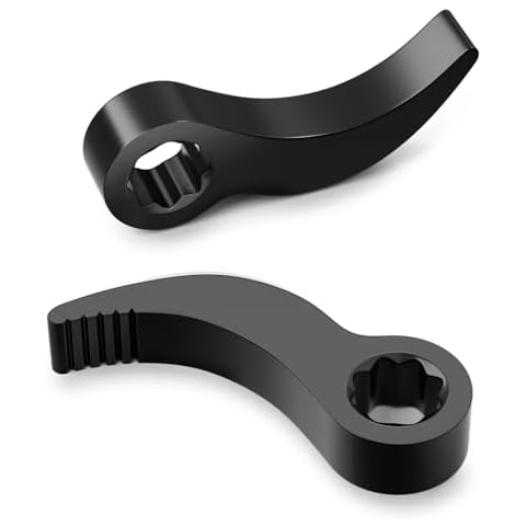 Lytool 2 Pcs Pry Bar Wrench Adaptor Head, Crowbar Adapter Head Tool, Half Shaft Removal Car Repairing Tools 1/2" Drive (Square) Profile Cover