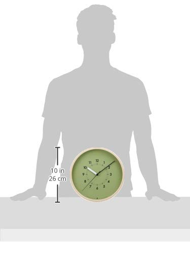Reloj de pared analógico Lemnos diámetro 10 pulgadas miniatura 6