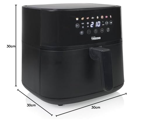 Tristar FR-9071 Friggitrice ad Aria Digitale, 8 L, 2000W, Display LED Touch, 8 Programmi, Nero - 5