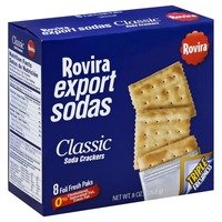 Rovira Export Sodas- Classic Soda Crackers (8 foil fresh packs box) - 9 oz Box (Count of 2)