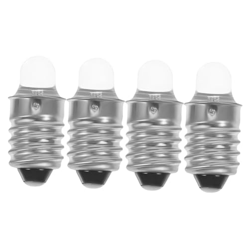 Operitacx 4 Pezzi Lampadine LED Mini per Torce Confezione per Campeggio e Notturne Compatibili con Leggere Escursioni e Attività All Aperto