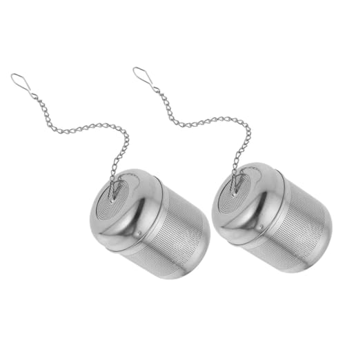 ROMISBABA 2 pezzi Filtro per Spezie in Acciaio Inossidabile Setaccio per Tè Infusore per Spezie e Tisane con Rete Fine Facile da Pulire e per Uso e